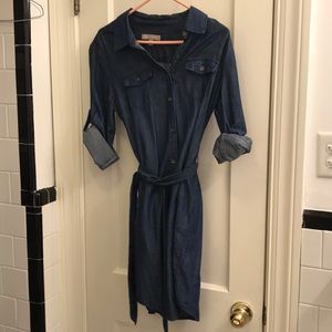 Chambray Banana Republic shirt dress